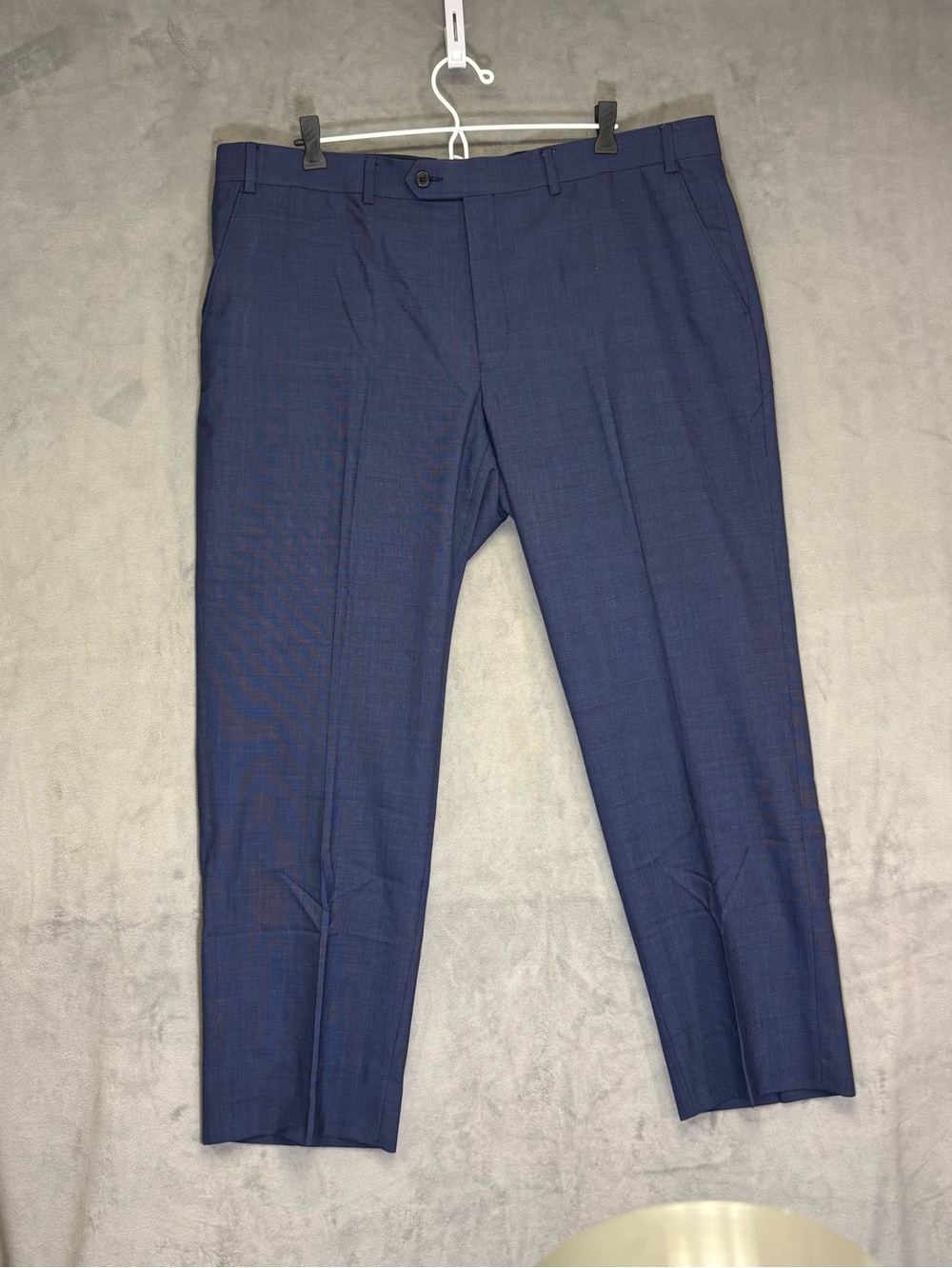 Men’s Lauren Ralph Lauren Blue Wool Dress Pants Size 40w x 30L Flat Front